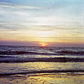 Coucher de soleil à berck-plage (pas-de-calais) en juillet 1974 (4)