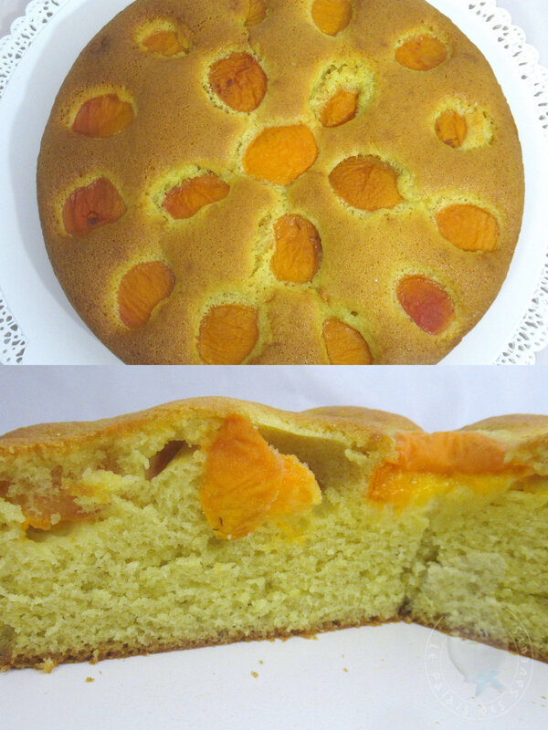 Gâteau au yaourt aux abricots
