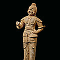 A pottery figure of a guardian, Tang dynasty (618-907)