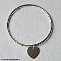 Bracelet Jonc Coeur