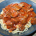 Spaghetti bolognaise au cœur de bœuf