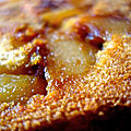 Gâteau renversé aux poires