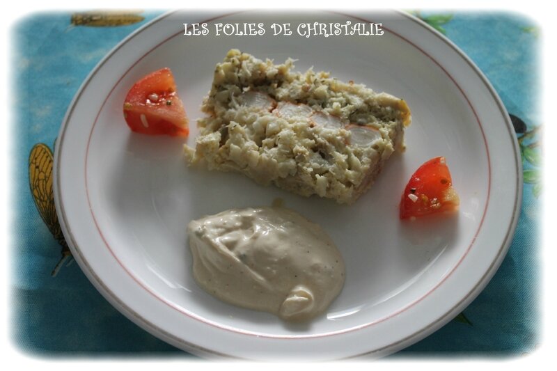 Terrine de lieu noir au surimi Les folies de Christalie ou quand la cuisine devient passion