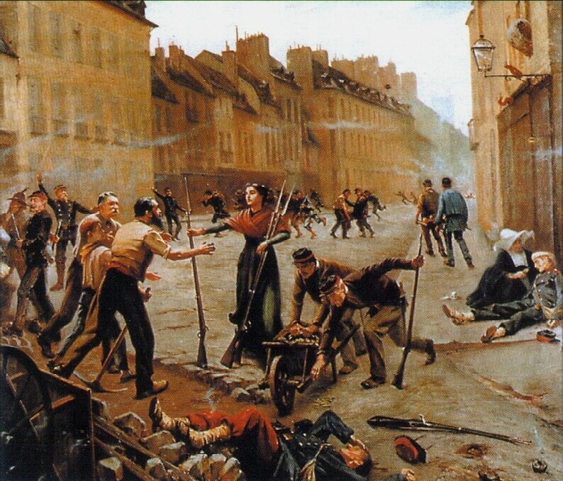 Paupion, Dijon, la barricade de la rue Jeannin, le 30 octobre 1870