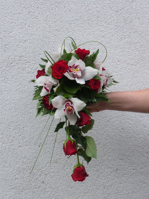 Bouquet de mariée Cymbidiums - Photo de Art flo : Bouquet de mariée -  Closcrapflower