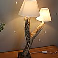 Diy faire une lampe soi-même - modèle en bois flotté #1