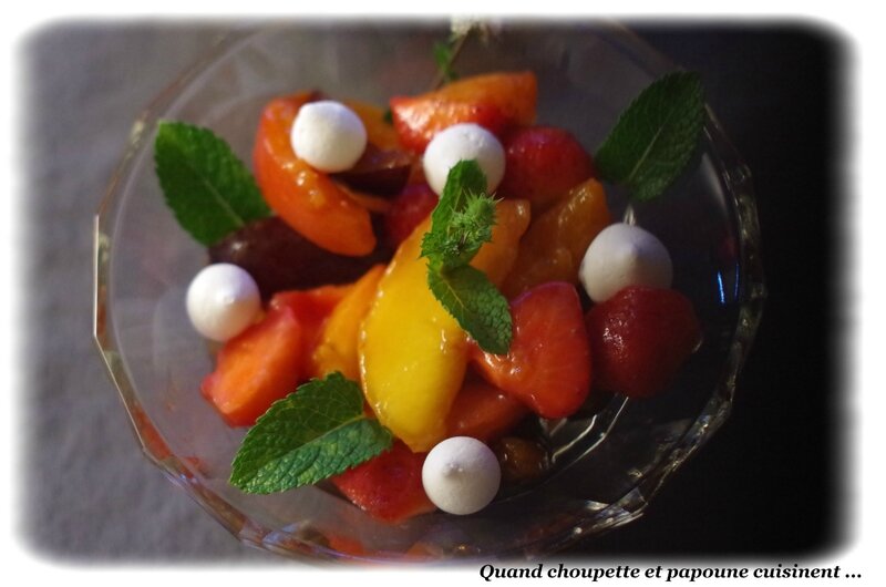 MACEDOINE DE FRUITS FRAIS Quand Choupette et Papoune cuisinent