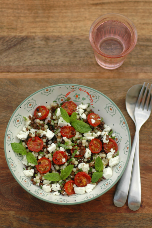 Salade de lentilles, Palle di Piombo 174, tomates cerises confites, feta & herbes_1