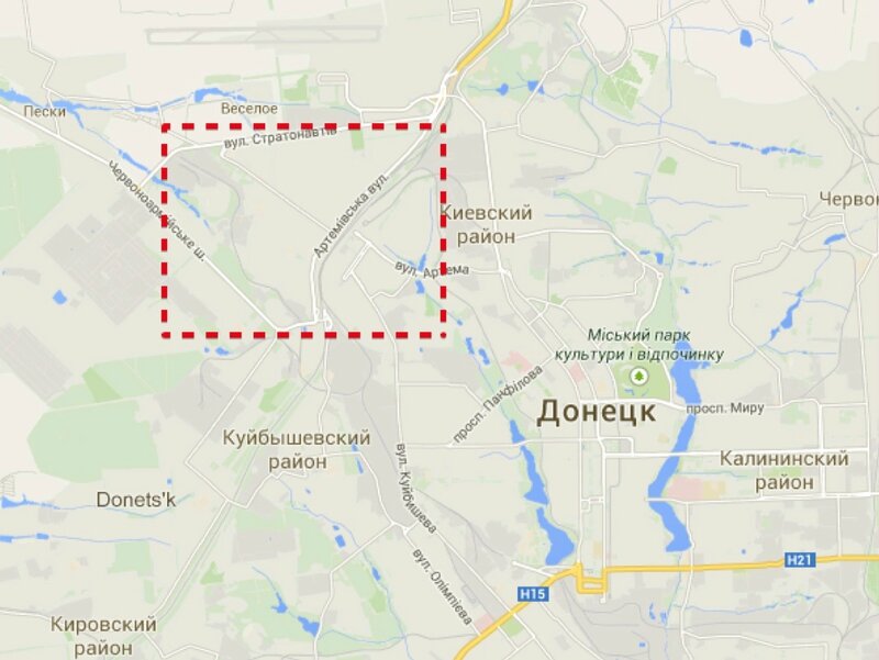 Жд вокзал донецк карта