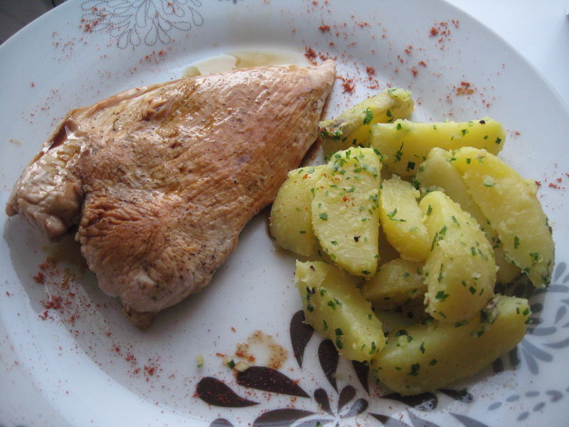 blanc de poulet (sans matiere grasse) et c pomme de terre persiller les gourmandises de linda