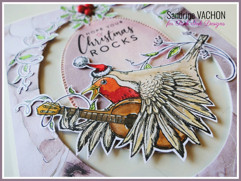 Sandrine VACHON oiseau de Noël PINK INK DESIGNS (3)