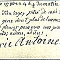 Adieu de Marie-Antoinette à ses enfants, inscrit sur son livre de prière - Bibliothèque de Châlons-sur-Marne