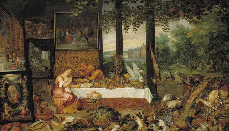 Allégorie du goût, Jan Brueghel l'Ancien et Pierre Paul Rubens, 1618