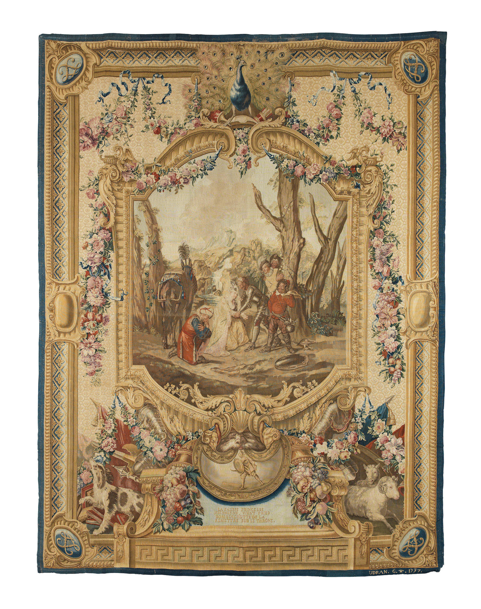 A Royal Louis XV Literary Tapestry, from the Story of Don