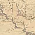 Jin nong (1687-1763), seeking inspiration amongst plum blossoms