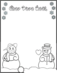 papier lettre p+¿re noel