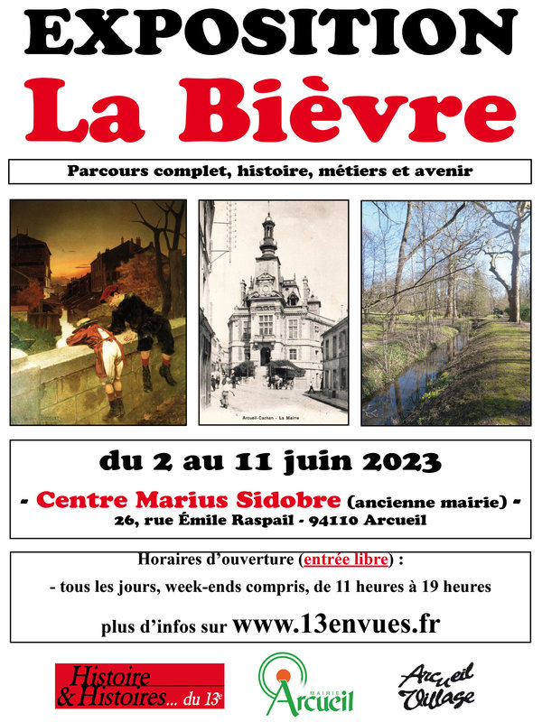 affiche A3 exposition Bievre Arcueil