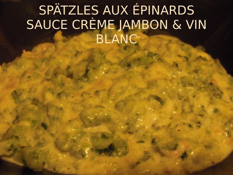 Spaetzle aux épinards (avec ou sans râpe) - La Cuisine d'Adeline