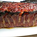 Pain de viande au lard fumé (bacon wrapped meatloaf)