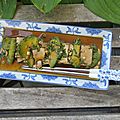 Carpaccio d'avocat et de tofu façon thaï